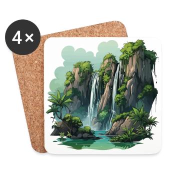 Natures Symphony - Coasters (set of 4) - white - Front