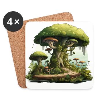Ancient Wisdom - Coasters (set of 4) - white - Front