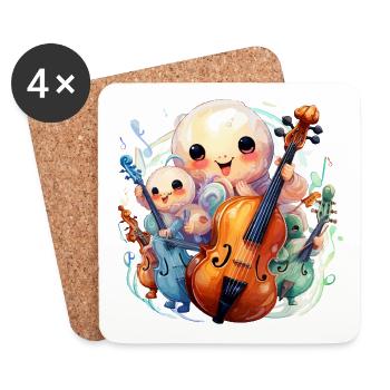 OctoVirtuoso - Untersetzer (4er-Set) - Weiß - Vorne