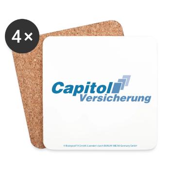 Stromberg Capitol Versicherung Auf Untersetztern - Untersetzer (4er-Set) - Weiß - Vorne