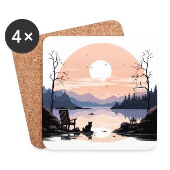The Introverts Serenity - Coasters (set of 4) - white - Front