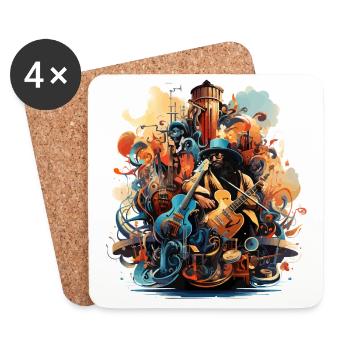 The Instrument Harmony - Coasters (set of 4) - white - Front