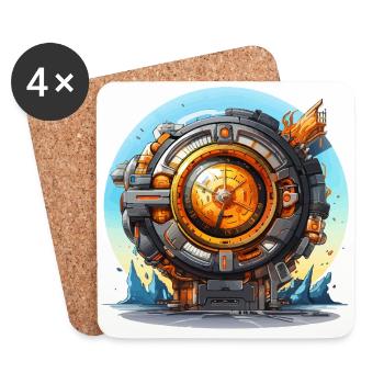 Chronicles of Time - Coasters (set of 4) - white - Front
