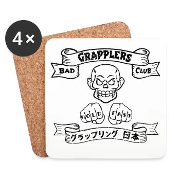 Bad Grapplers Japan - Untersetzer (4er-Set) - Weiß - Vorne