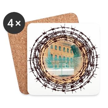 JVA Berlin Moabit - Coasters (set of 4) - white - Front