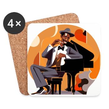 Piano Master - Coasters (set of 4) - white - Front