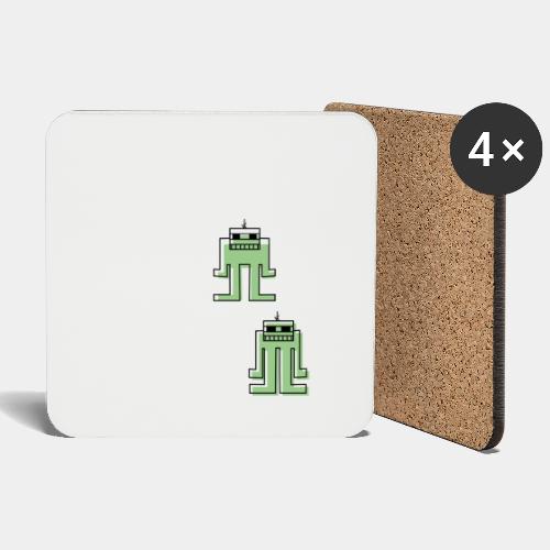 robots in green - Coasters (set of 4)