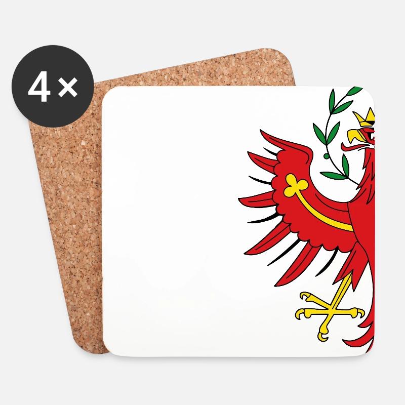 Tirol - Untersetzer (4er-Set) - Weiß