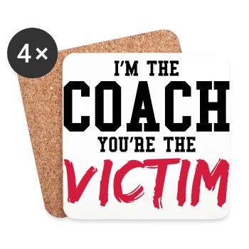 coach victim - Dessous de verre (lot de 4) - blanc - Devant