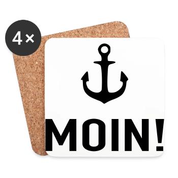 MOIN Anker 1- - Untersetzer (4er-Set) - Weiß - Vorne