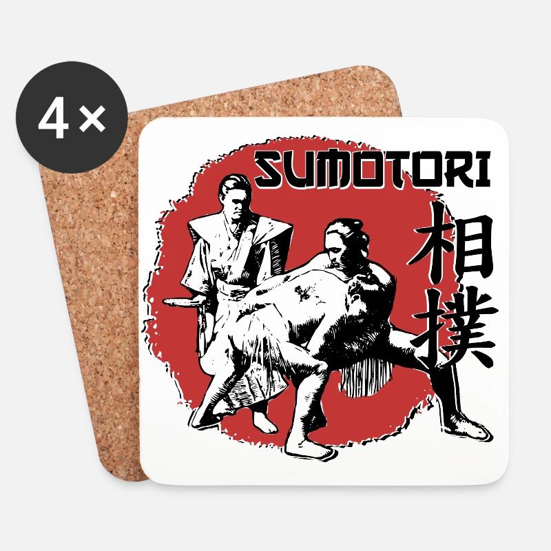 sumo - Untersetzer (4er-Set) - Weiß