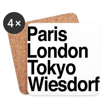 Paris Wiesdorf - Untersetzer (4er-Set) - Weiß - Vorne