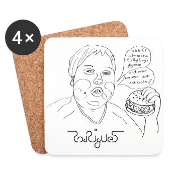 50 Big Tasty - Untersetzer (4er-Set) - Weiß - Vorne