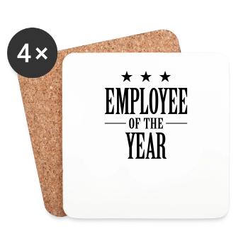 Employee Of The Year! - Coasters (set of 4) - white - Front