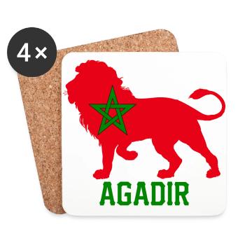 AGADIR - Coasters (set of 4) - white - Front