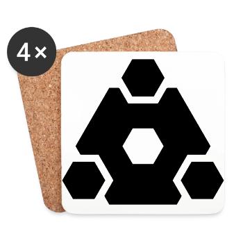 HEXAGON 07 - Untersetzer (4er-Set) - Weiß - Vorne