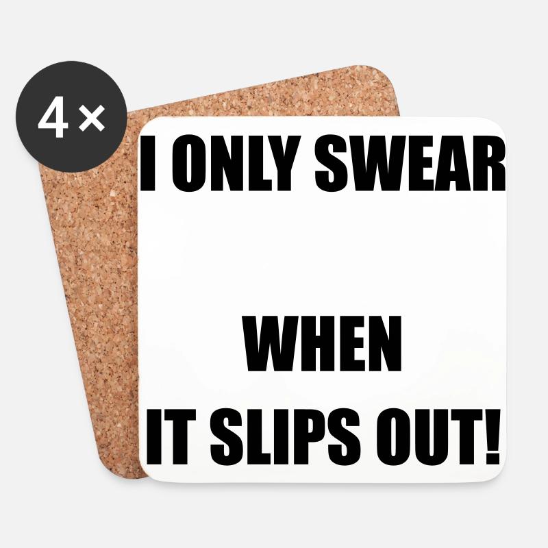 SWEAR - Coasters (set of 4) - white