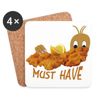 Cutlet - Coasters (set of 4) - white - Front