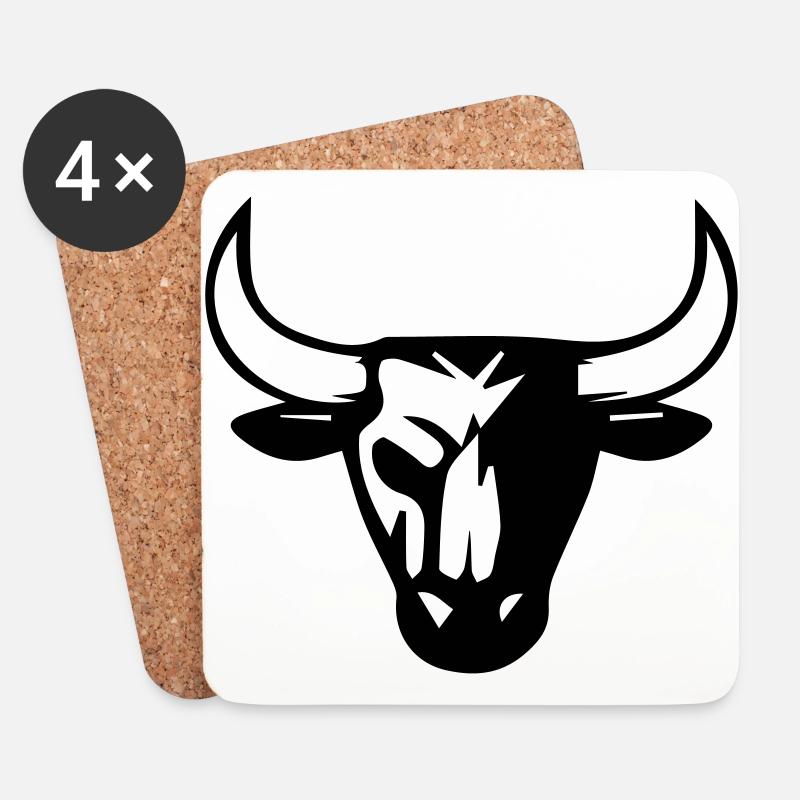bull - Untersetzer (4er-Set) - Weiß