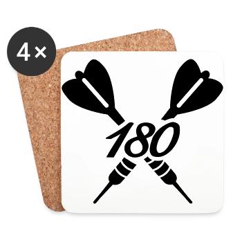 Darts - Coasters (set of 4) - white - Front