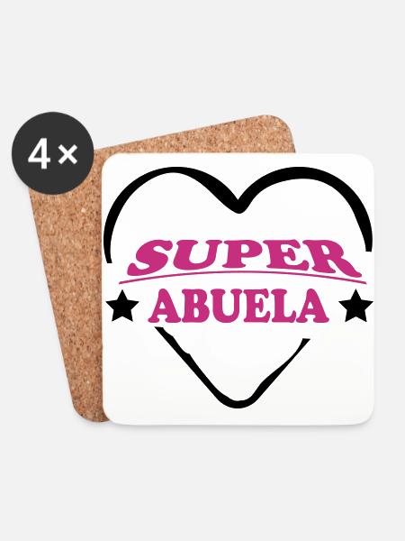 Super abuela 111 - Coasters (set of 4) - white