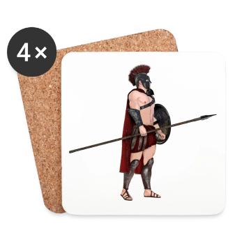 Odysseus, Ulysses, Greek mythology - Coasters (set of 4) - white - Front