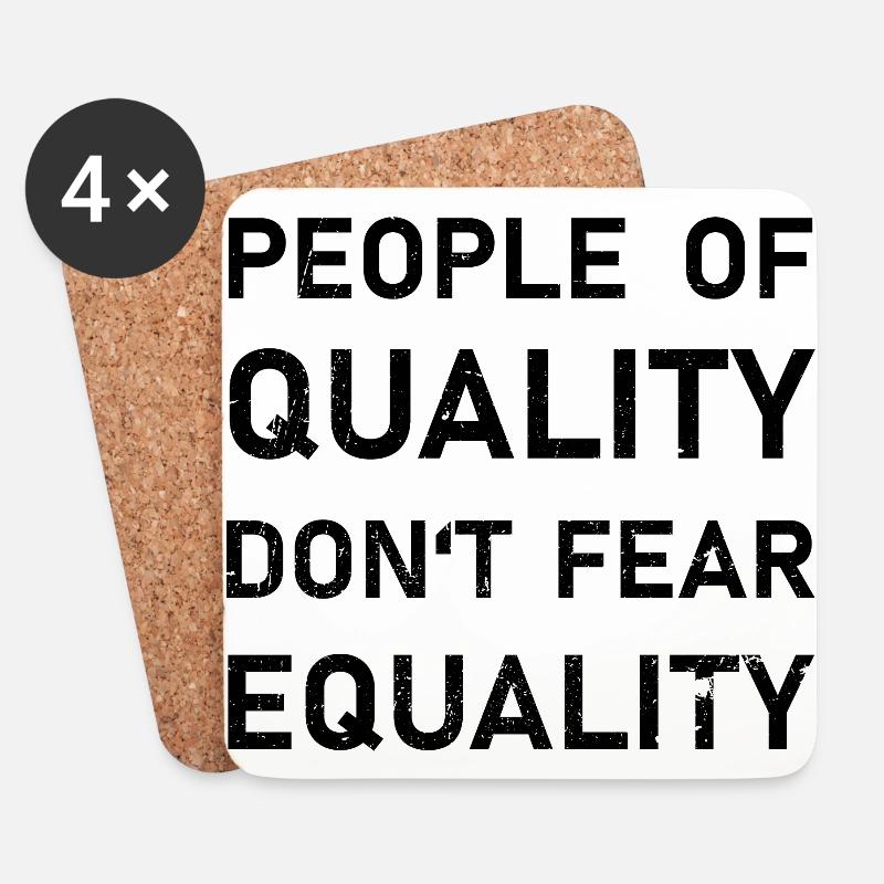 Peopledontfearequality - Untersetzer (4er-Set) - Weiß