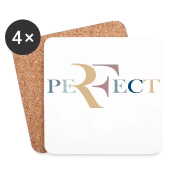 Perfect (Pastell) - Untersetzer (4er-Set) - Weiß - Vorne
