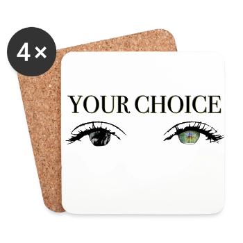Your Choice - climate change - Untersetzer (4er-Set) - Weiß - Vorne