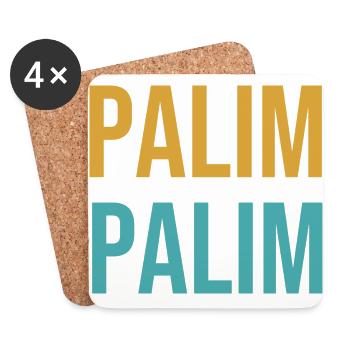 Palim Palim - Coasters (set of 4) - white - Front