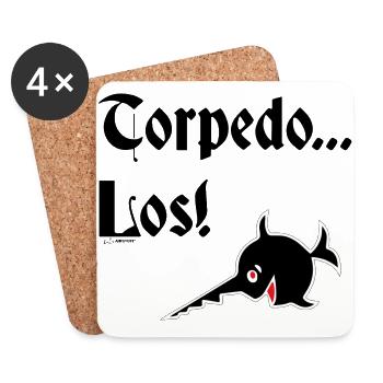 TORPEDO LOS - AS2104 - Dessous de verre (lot de 4) - blanc - Devant
