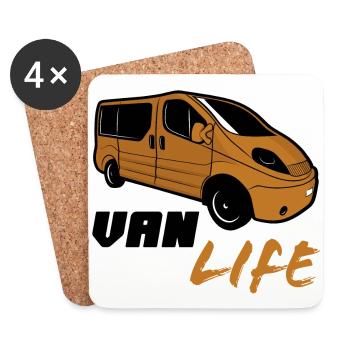 Van life - Coasters (set of 4) - white - Front