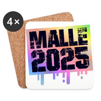 Malle 2025 Colorful Mallorca - Coasters (set of 4) - white - Front