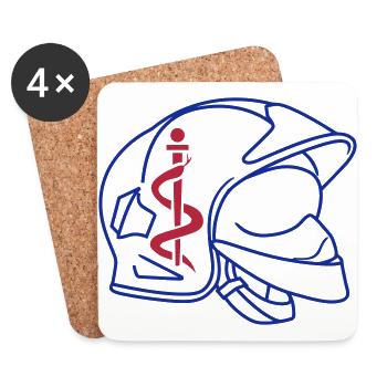 Firefighter - Coasters (set of 4) - white - Front