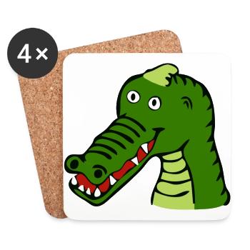 kroko 49 - Untersetzer (4er-Set) - Weiß - Vorne