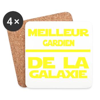 Gardien - Dessous de verre (lot de 4) - blanc - Devant