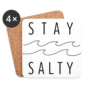 Stay Salty - Untersetzer (4er-Set) - Weiß - Vorne