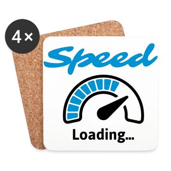 Speed Loading... - Untersetzer (4er-Set) - Weiß - Vorne