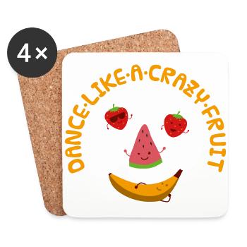Like A Crazy Fruit - Untersetzer (4er-Set) - Weiß - Vorne