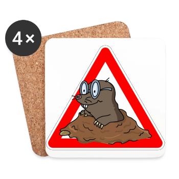 mole - Coasters (set of 4) - white - Front