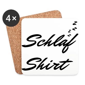 SCHLAFSHIRT - Untersetzer (4er-Set) - Weiß - Vorne