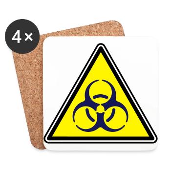 Biohazard - Coasters (set of 4) - white - Front