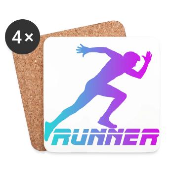 Runner - Dessous de verre (lot de 4) - blanc - Devant