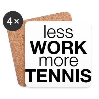 tennis - Coasters (set of 4) - white - Front