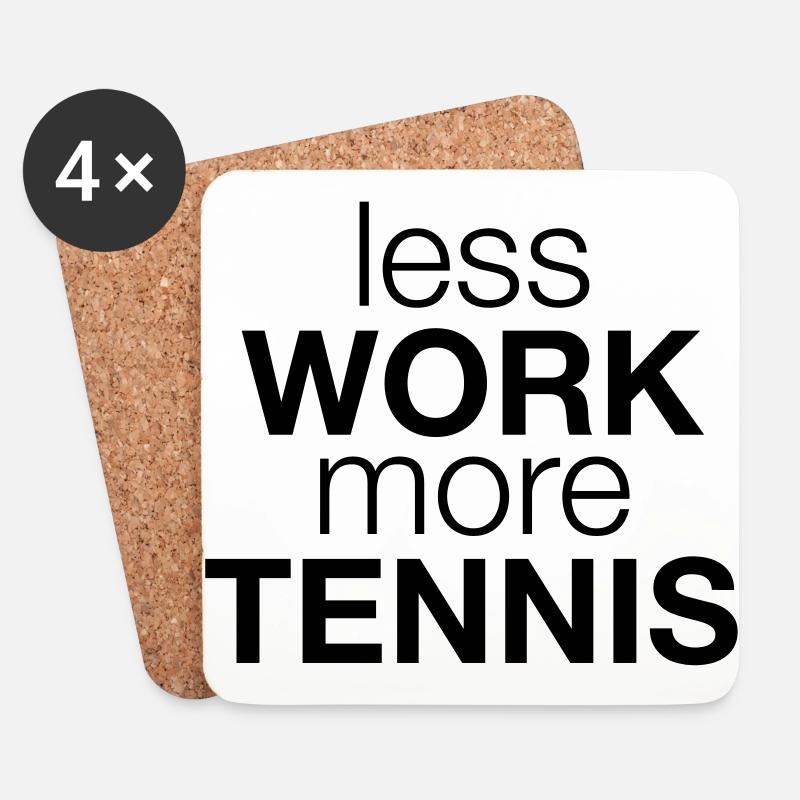 Tennis - Untersetzer (4er-Set) - Weiß