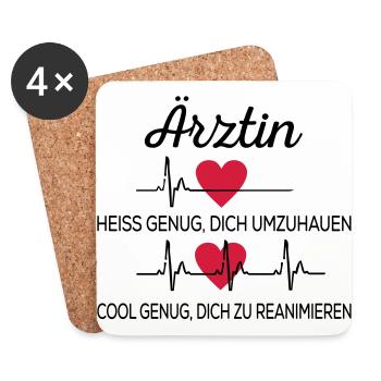 Doctor - Coasters (set of 4) - white - Front
