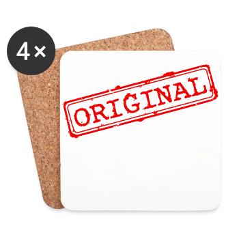 Original stamp - Coasters (set of 4) - white - Front
