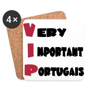 Very important _portugais - Untersetzer (4er-Set) - Weiß - Vorne