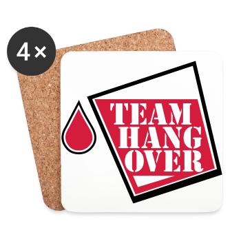 party team - Dessous de verre (lot de 4) - blanc - Devant