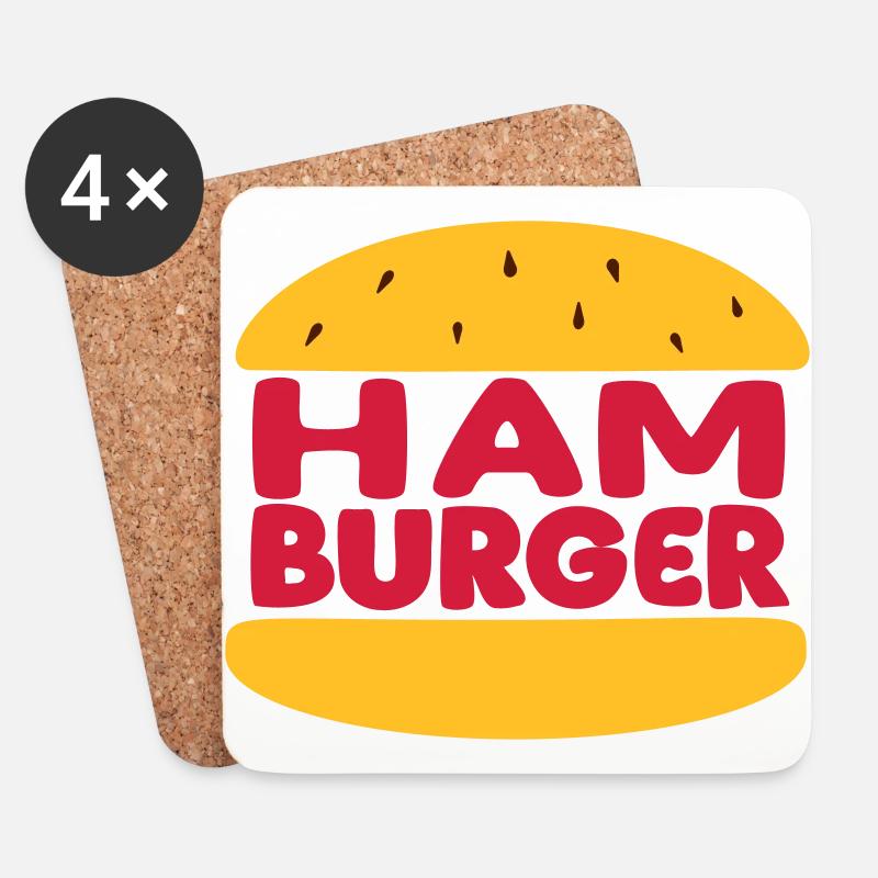 Hamburger - the original Burger! - Untersetzer (4er-Set) - Weiß